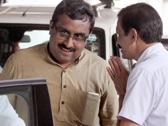 Bharatiya Janata Party general secretary Ram Madhav(JS Grewal/HT Photo)