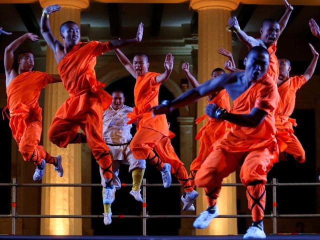 The troupe was founded in 1998 and, during peak tourist season, performs to over 1,000 visitors daily, holding up to 10 performances in one day. (REUTERS)