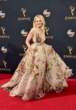 Actress Kristen Bell attends the 68th Annual Primetime Emmy Awards at Microsoft Theater on September 18. (AFP)