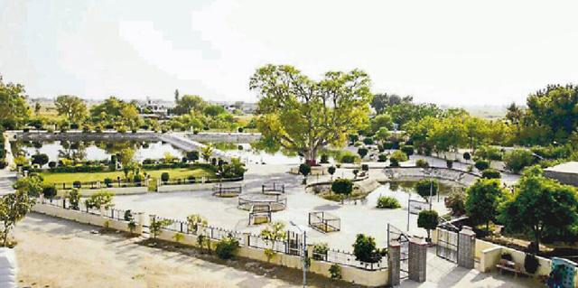 One of the water treatment plants at Chokar village in Patiala. (HT Photo) One of the water treatment plants at Chokar village in Patiala. (HT Photo)