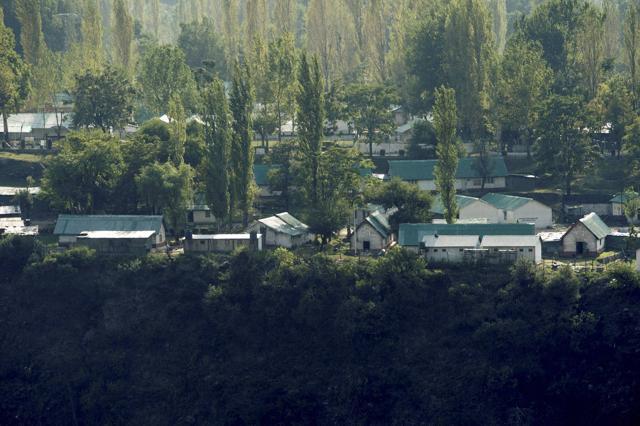 The Army Brigade camp that was attacked by militants in Uri. (PTI Photo) The Army Brigade camp that was attacked by militants in Uri. (PTI Photo)