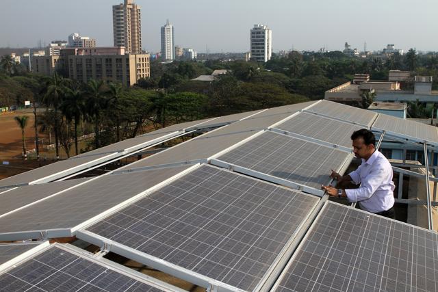 Mapping of solar energy hotspots by the Indian Space Research Organisation (ISRO) has found that Gujarat receives the highest levels of solar radiation(HT photo)