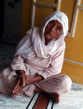 Mother of Ravi Paul in Sarwa village. (HT Photo) Mother of Ravi Paul in Sarwa village. (HT Photo)