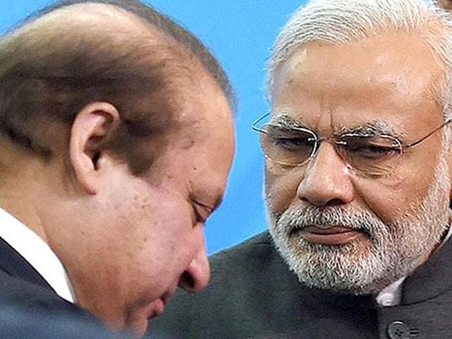 Prime Minister Narendra Modi with Pakistani Prime Minister Nawaz Sharif at the Shanghai Cooperation Organization summit in Ufa, Russia. (PTI file) Prime Minister Narendra Modi with Pakistani Prime Minister Nawaz Sharif at the Shanghai Cooperation Organization summit in Ufa, Russia. (PTI file)