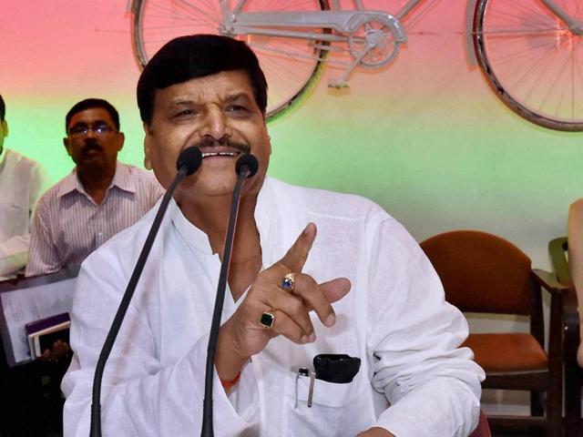 SP state president Shivpal Yadav addresses party workers in Lucknow. (PTI) SP state president Shivpal Yadav addresses party workers in Lucknow. (PTI)