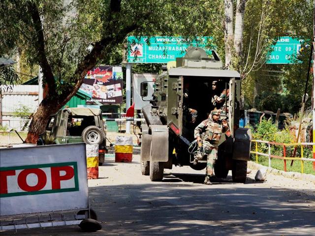 Army personnel during a terror attack on a security camp at Uri, Jammu and Kashmir, September 28 (PTI) Army personnel during a terror attack on a security camp at Uri, Jammu and Kashmir, September 28 (PTI)