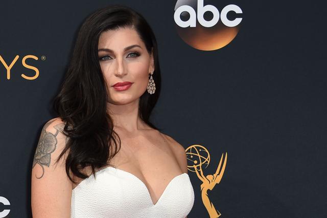 Trace Lysette arrives for the 68th Emmy Awards on September 18 at the Microsoft Theatre in Los Angeles. (AFP)