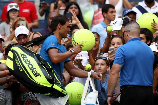 Rafa considers himself one of the fortunate ones, and believes in his responsibility to give back to the sport. (AFP) Rafa considers himself one of the fortunate ones, and believes in his responsibility to give back to the sport. (AFP)
