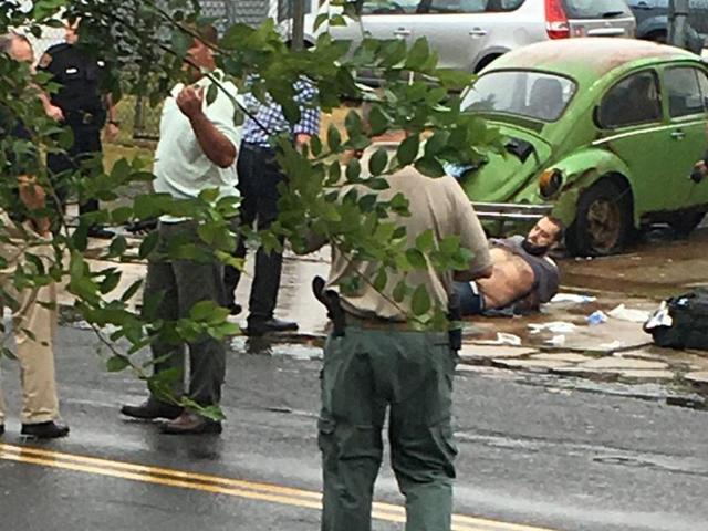 Ahmad Khan Rahami is taken into custody after a shootout with police Monday, in Linden, New Jersey. (AP Photo) Ahmad Khan Rahami is taken into custody after a shootout with police Monday, in Linden, New Jersey. (AP Photo)