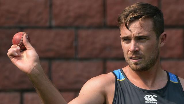 Southee, New Zealand's most experienced bowler, has been ruled out by ankle injury while all-rounder Jimmy Neesham will miss the first Test in Kanpur after sustaining a rib injury during practice. (AFP)