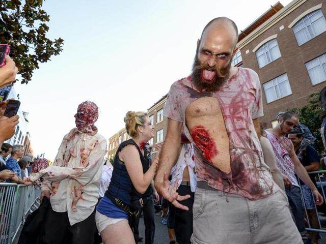In an application to the home ministry, Ajay Kumar questioned what India’s chances of survival were if it was attacked by ‘alien zombies’.(Denis Poroy/Invision via AP) In an application to the home ministry, Ajay Kumar questioned what India’s chances of survival were if it was attacked by ‘alien zombies’.(Denis Poroy/Invision via AP)