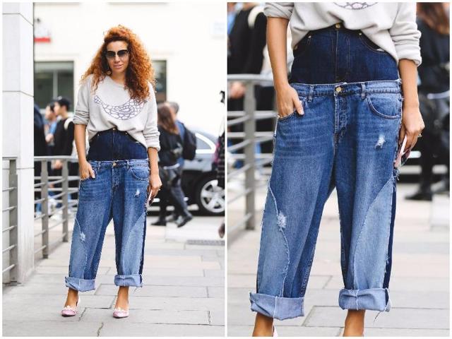 Though the designers sent some killer collections down the runway, the looks outside the shows were definitely where we saw individuality and creativity shine. This look for instance, which gives a whole new meaning to double denim. (Instagram) Though the designers sent some killer collections down the runway, the looks outside the shows were definitely where we saw individuality and creativity shine. This look for instance, which gives a whole new meaning to double denim. (Instagram)