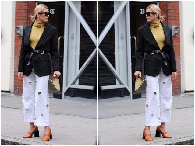 Hole-punched jeans: Why not? (Instagram) Hole-punched jeans: Why not? (Instagram)