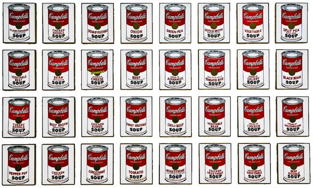 Warhol’s Campbell’s Soup. Warhol’s Campbell’s Soup.