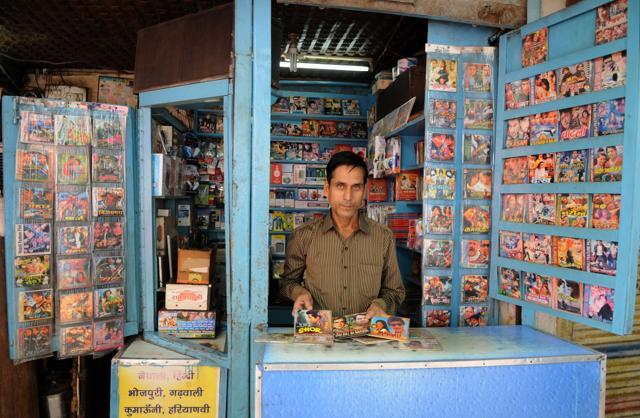 With the advent of CDs and DVDs, Rajender Gupta (above) tried his best to exhaust the stocks of cassettes, but is still left with more than 8,000 cassettes kept in godown of Hindi, Haryanvi, Garhwali, Nepali, Bhojpuri, Kumauni, Nagpuri, Bundelkhandi and Rajasthani music. (Parveen Kumar/HT Photo) With the advent of CDs and DVDs, Rajender Gupta (above) tried his best to exhaust the stocks of cassettes, but is still left with more than 8,000 cassettes kept in godown of Hindi, Haryanvi, Garhwali, Nepali, Bhojpuri, Kumauni, Nagpuri, Bundelkhandi and Rajasthani music. (Parveen Kumar/HT Photo)