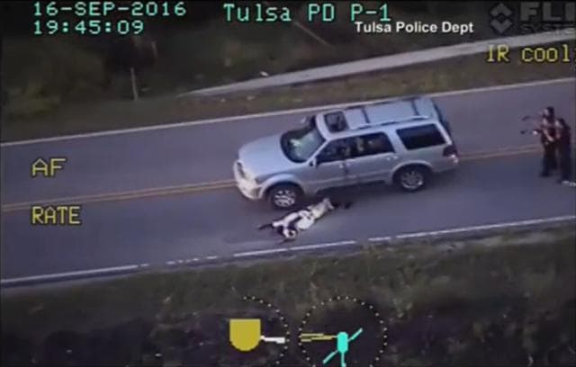 Still image captured from a video from Tulsa Police Department shows Terence Crutcher after being shot in Tulsa, Oklahoma, US, on September 16, 2016. (Reuters) Still image captured from a video from Tulsa Police Department shows Terence Crutcher after being shot in Tulsa, Oklahoma, US, on September 16, 2016. (Reuters)