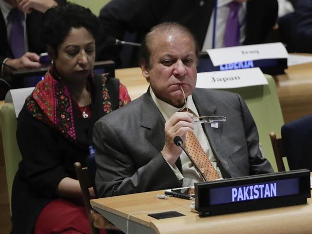Pakistan's Prime Minister Nawaz Sharif attends a Leader's Summit on Refugees during the 71st session of the United Nations General Assembly. (AP) Pakistan's Prime Minister Nawaz Sharif attends a Leader's Summit on Refugees during the 71st session of the United Nations General Assembly. (AP)