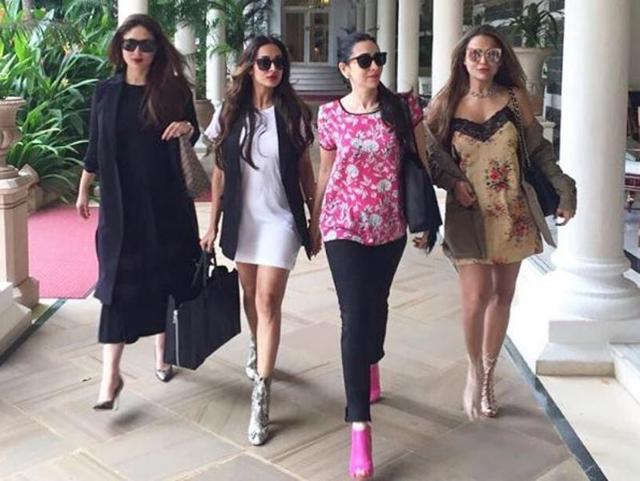 Kareena, Malaika, Karisma and Amrita make a formidable group. (Instagram/Karisma Kapoor) 