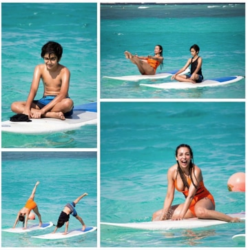 Actor Malaika Arora Khan with son Arhaan. (Instagram)