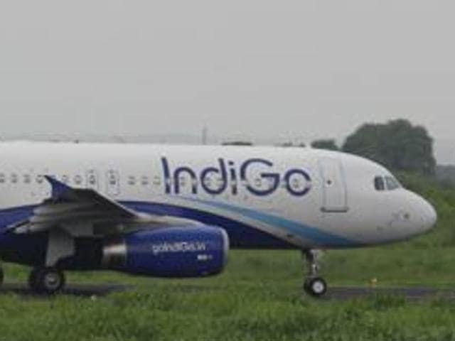 A file photo of an Indigo Airlines flight. The airline is curtailing leg space for passengers with children.(Hindustan Times)