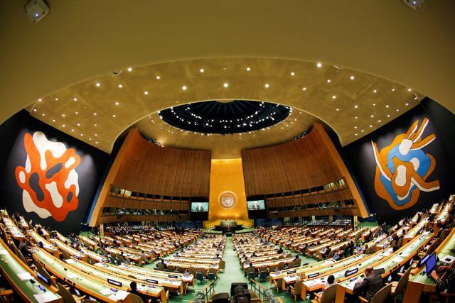 Australia's Prime Minister Malcolm Turnbull addresses the United Nations General Assembly in New York. (REUTERS) Australia's Prime Minister Malcolm Turnbull addresses the United Nations General Assembly in New York. (REUTERS)