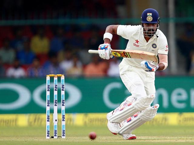 India's Lokesh Rahul plays a shot. (REUTERS) India's Lokesh Rahul plays a shot. (REUTERS)