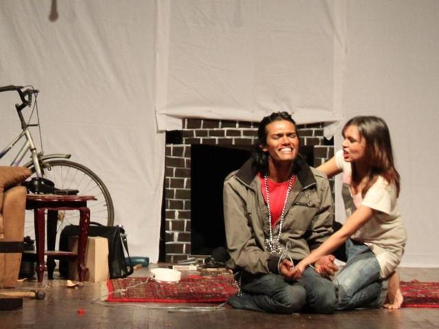 A still from a previous staging on Extremities in Bengaluru (PHOTO COURTESY: DHANLAXMI GOYAL) A still from a previous staging on Extremities in Bengaluru (PHOTO COURTESY: DHANLAXMI GOYAL)