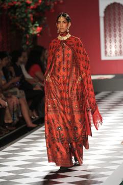Lightweight flared hemlines, adding length and leanness to your apparel is the flavour this season. (Anita Dongre )
