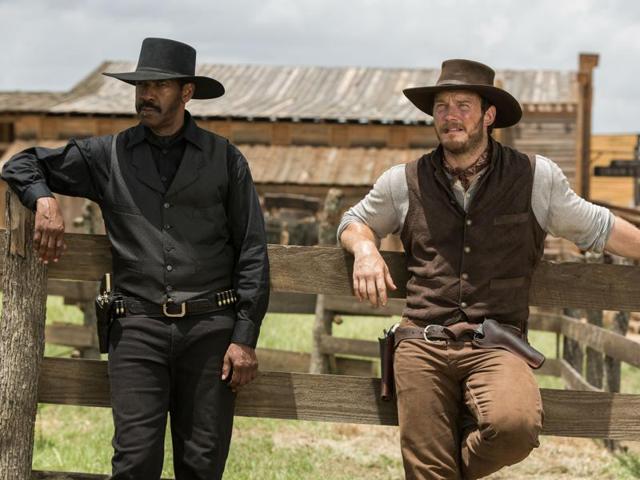 Denzel Washington and Chris Pratt star in The Magnificent Seven.