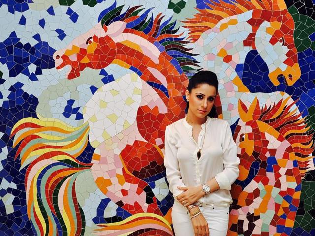 Rouble says she prefers murals and installations to paintings Rouble says she prefers murals and installations to paintings