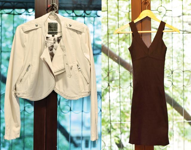 Guess jacket and BCBG dress (Vidya Subramanian/Hindustan Times)
