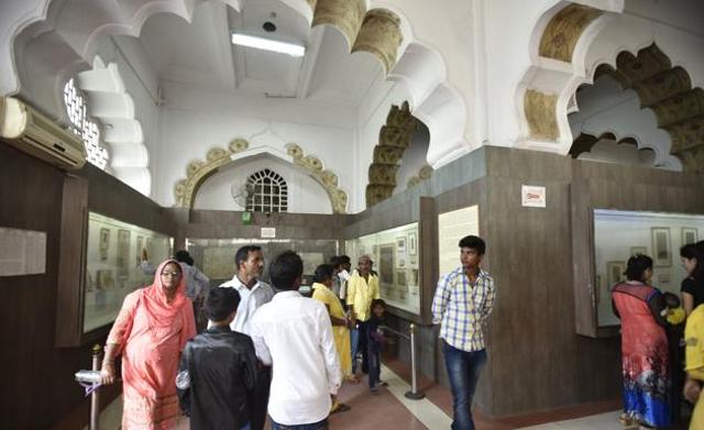 Inside the zenana or women’s quarter of the Red Fort, which is a museum now.&nbsp; (Raj K Raj/HT PHOTO)