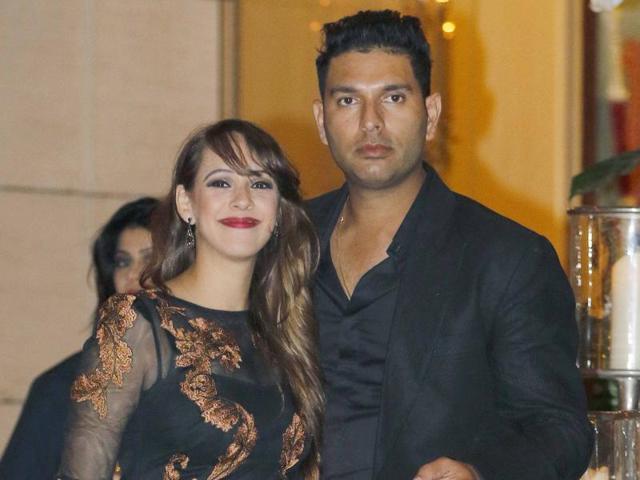 Cricketer Yuvraj Singh talks about his December wedding to model-actor Hazel Keech, says there will be multiple functions in Delhi and Chandigarh to make sure all his cricketer friends get to attend at least one event.(Yogen Shah) Cricketer Yuvraj Singh talks about his December wedding to model-actor Hazel Keech, says there will be multiple functions in Delhi and Chandigarh to make sure all his cricketer friends get to attend at least one event.(Yogen Shah)