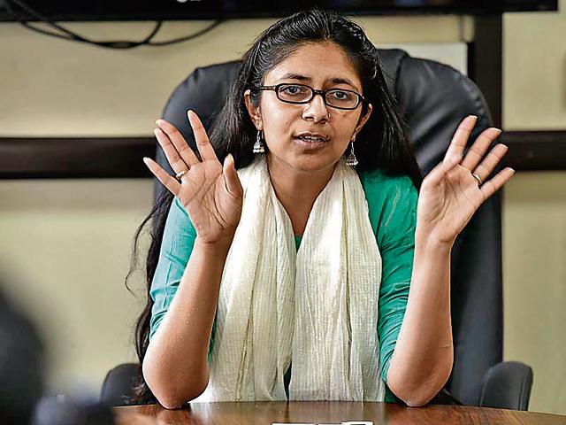 DCW chief Swati Maliwal filed a complaint with ACB against former chief minister Sheila Dikshit and former women’s panel chiefs Barkha Shukla Singh and Kiran Walia. (Raj K Raj/HT PHOTO) DCW chief Swati Maliwal filed a complaint with ACB against former chief minister Sheila Dikshit and former women’s panel chiefs Barkha Shukla Singh and Kiran Walia. (Raj K Raj/HT PHOTO)