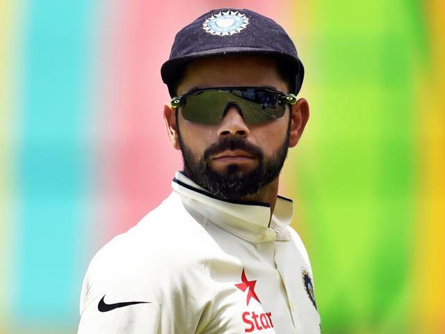 Virat Kohli bats during 1st day of 1st Test match between India and New Zealand at Green Park Stadium. (Ajay Aggarwal/HT PHOTO) Virat Kohli bats during 1st day of 1st Test match between India and New Zealand at Green Park Stadium. (Ajay Aggarwal/HT PHOTO)