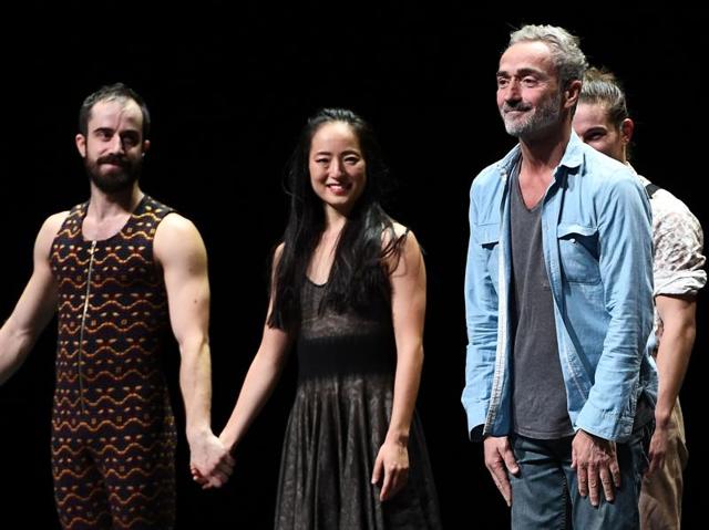 Angelin Preljoçaj (right) is a French dancer-choreographer of contemporary dance. He runs a ballet company Ballet Preljocaj, which he founded in 1984. (AFP)