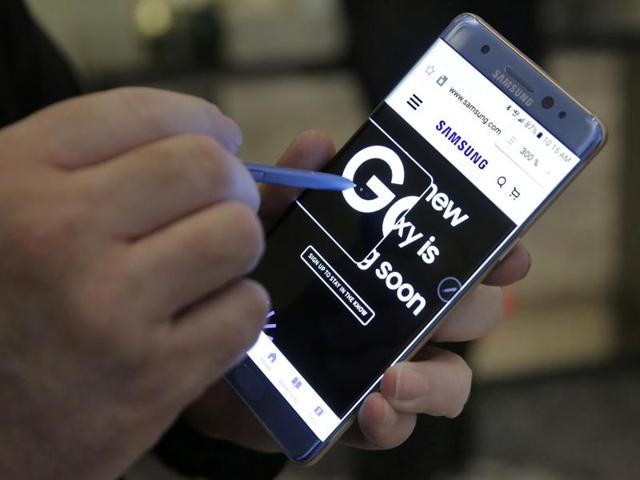 The Samsung Galaxy Note 7.(AP) The Samsung Galaxy Note 7.(AP)