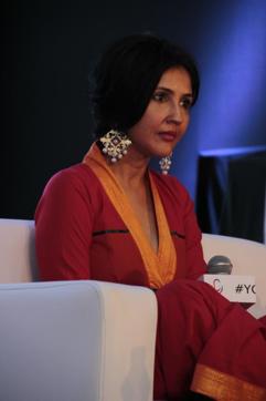 Author Anuja Chauhan’s session as a mix of fun and gyaan. (Shivam Saxena/HT)
