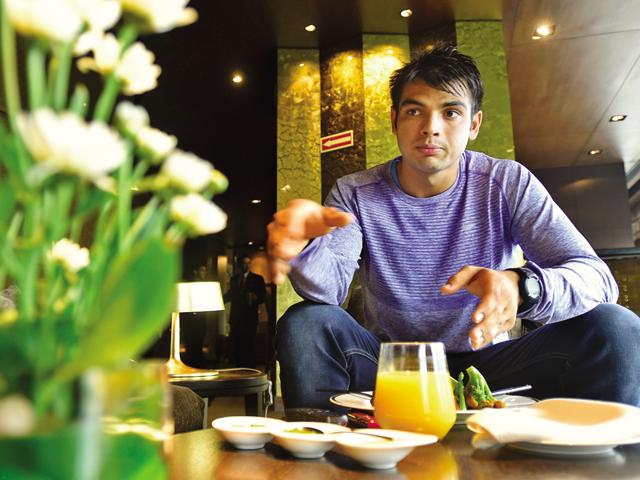 Turns out, junior javelin world champ Neeraj Chopra, 18, is a bigger star than we realise. (Location Courtesy: Le Meridien, New Delhi)(Raj K Raj/HT PHOTO)