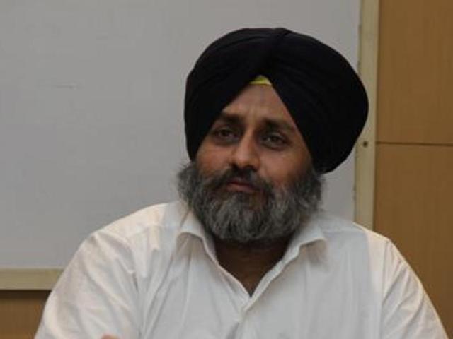 Punjab deputy chief minister Sukhbir Singh Badal(HT File Photo)