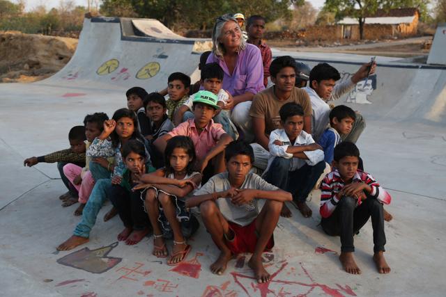 Reinhard thought Janwar was just the place that would benefit from a project like Afghanistan’s Skateistan, where skateboarding is used as a medium to educate and empower girls. (Vicky Roy)