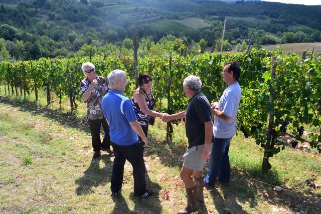 Wine lovers during the Tuscan Wine Tour by Grape Tour, Florence. Wine lovers during the Tuscan Wine Tour by Grape Tour, Florence.
