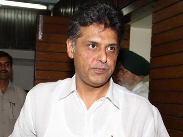 Congress leader Manish Tewari said Prime Minister Narendra Modi was ‘trying to hide the inefficiency of his government behind rhetoric’. (HT File Photo) Congress leader Manish Tewari said Prime Minister Narendra Modi was ‘trying to hide the inefficiency of his government behind rhetoric’. (HT File Photo)