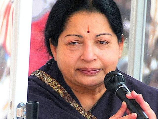 Tamil Nadu chief minister J Jayalalithaa. (HT File Photo)