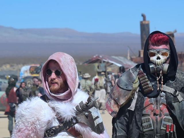 Imagine San Diego Comic-Con but for fans of Mad Max and the Fallout console games, who aren’t too fussy about pristine restrooms. That’s Wastelands Weekend. (AFP) 