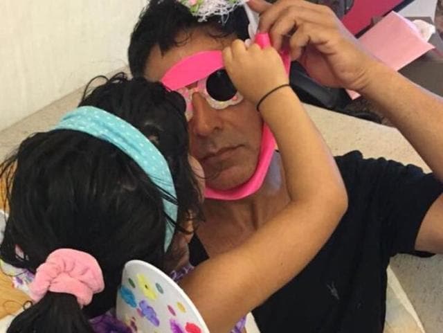 Akshay’s daughter Nitara turned 4 on Sunday.(Twitter) Akshay’s daughter Nitara turned 4 on Sunday.(Twitter)