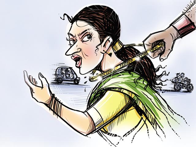 The accused had no money to survive in the city and so he tried to steal from the college girl who chased him down and cornered him(Ht File Photo)