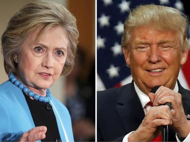A combination photo shows US Democratic presidential candidate Hillary Clinton (left) and Republican US presidential candidate Donald Trump (right). (Reuters) A combination photo shows US Democratic presidential candidate Hillary Clinton (left) and Republican US presidential candidate Donald Trump (right). (Reuters)