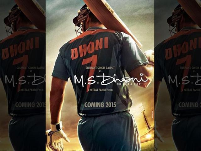 Sushant Singh Rajput in the first poster of MS Dhoni, a biopic on cricketer Mahendra Singh Dhoni.