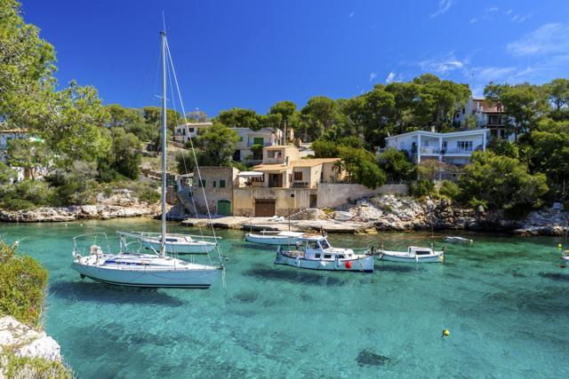 Cala Figuera in Spain’s Balearic Islands is worth considering for its springtime sunshine and relative quietness. (AFP) Cala Figuera in Spain’s Balearic Islands is worth considering for its springtime sunshine and relative quietness. (AFP)